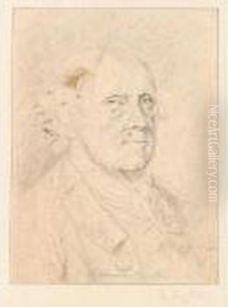 Portrait Of Benjamin Franklin Oil Painting by Henry Singleton