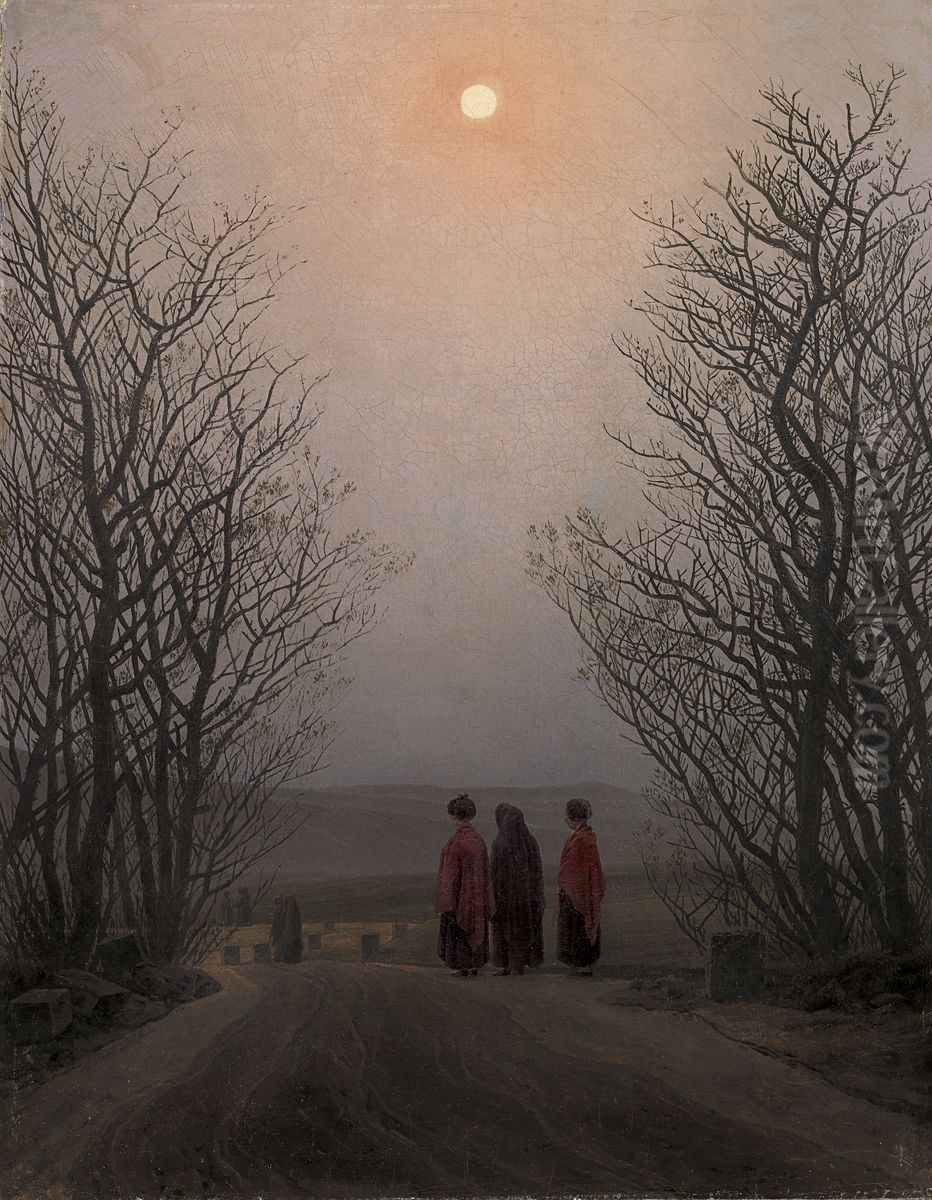 Easter Morning Oil Painting by Caspar David Friedrich