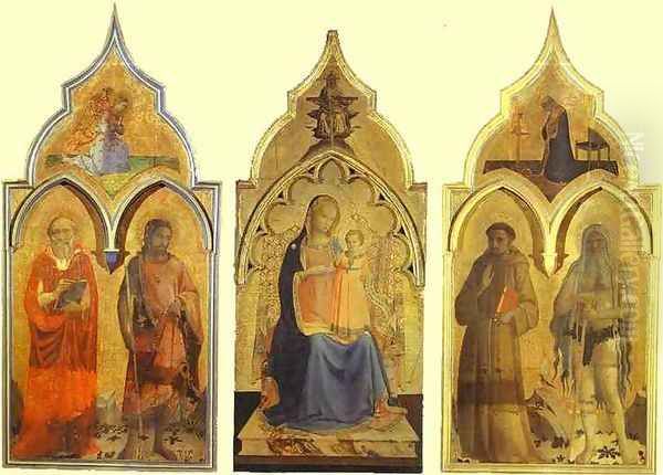 Certosa del Galluzzo Triptych Oil Painting by Angelico Fra