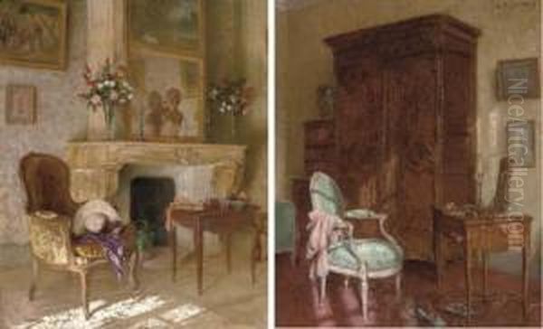 In The Boudoir; And After Lunch Oil Painting by John Sloan