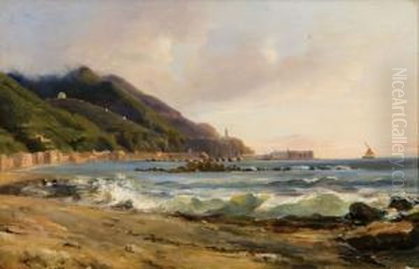 Golfo Di Castellammare Oil Painting by Gabriele Smargiassi