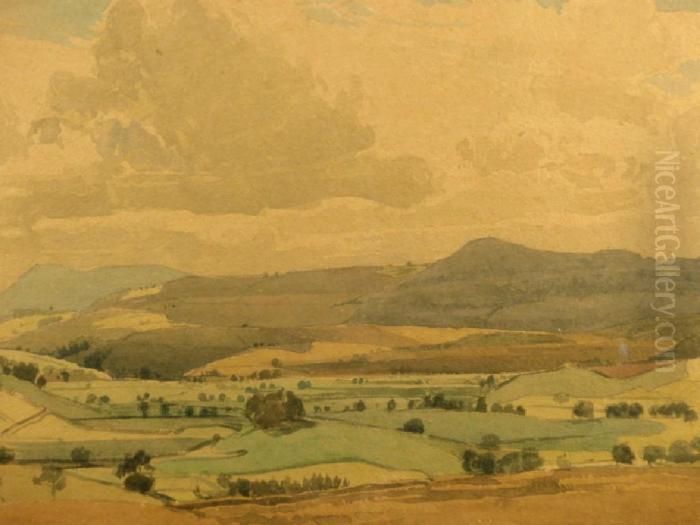 Ribblesdale Landscape Oil Painting by Rowley Smart