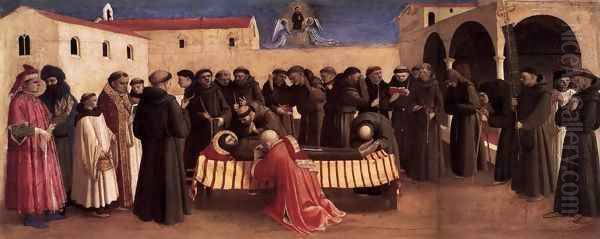 The Lamentation over St Francis Oil Painting by Angelico Fra