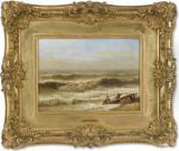 Seascape Oil Painting by Henry Pember Smith