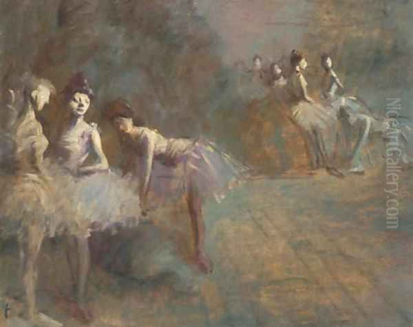 Danseuses au repos Oil Painting by Jean-Louis Forain