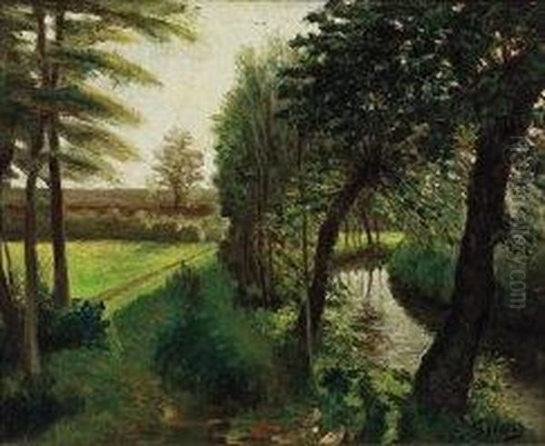 La Bealera Oil Painting by Erminio Soldera