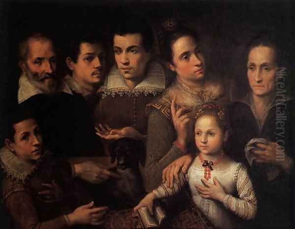Family Portrait Oil Painting by Lavinia Fontana
