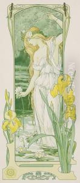 Le Printemps Oil Painting by Elisabeth Sonrel