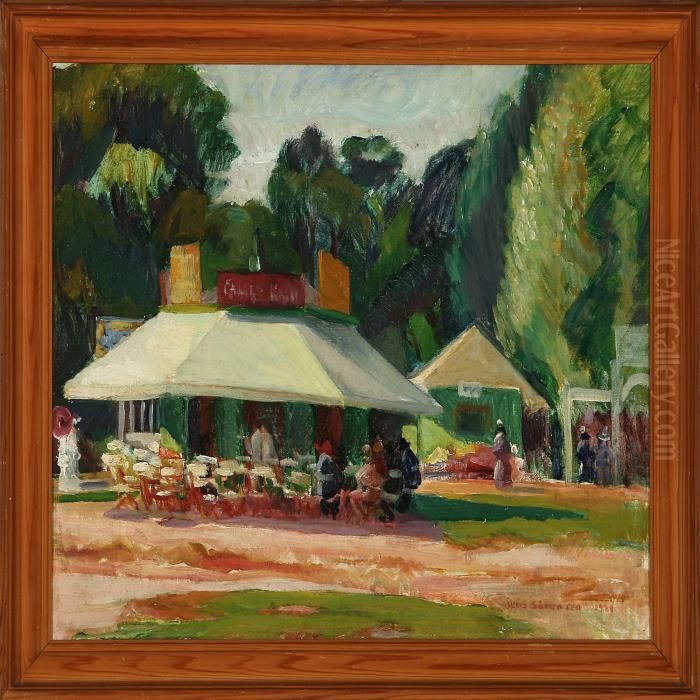 View From Bakken, North Of Copenhagen Oil Painting by Jens Sorensen