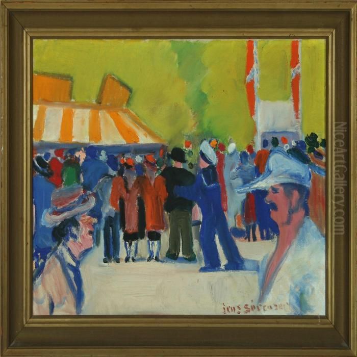 Scenery From Bakken Oil Painting by Jens Sorensen