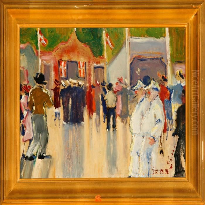 Scenery From Bakken Oil Painting by Jens Sorensen