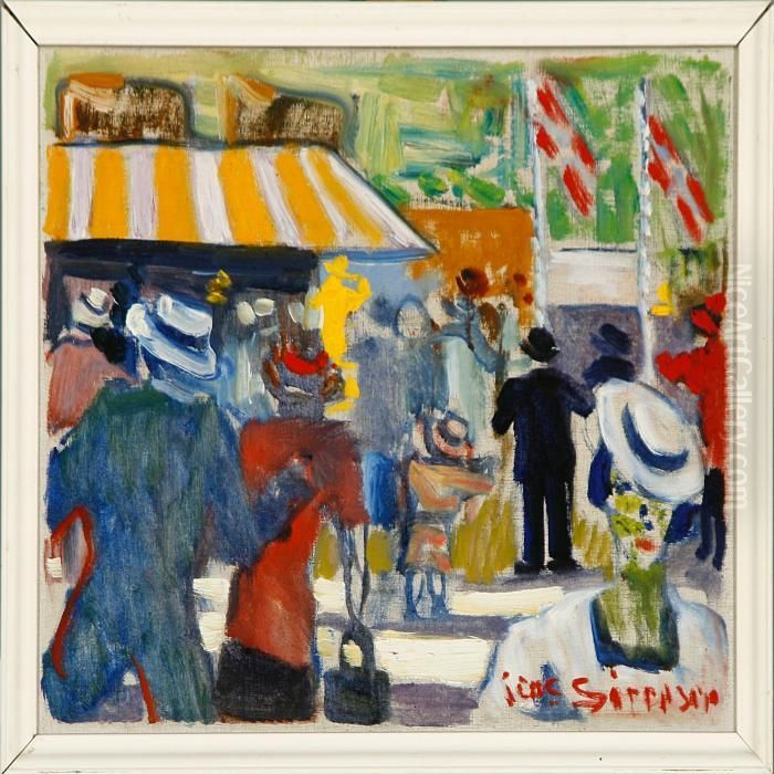 View From Bakken Oil Painting by Jens Sorensen