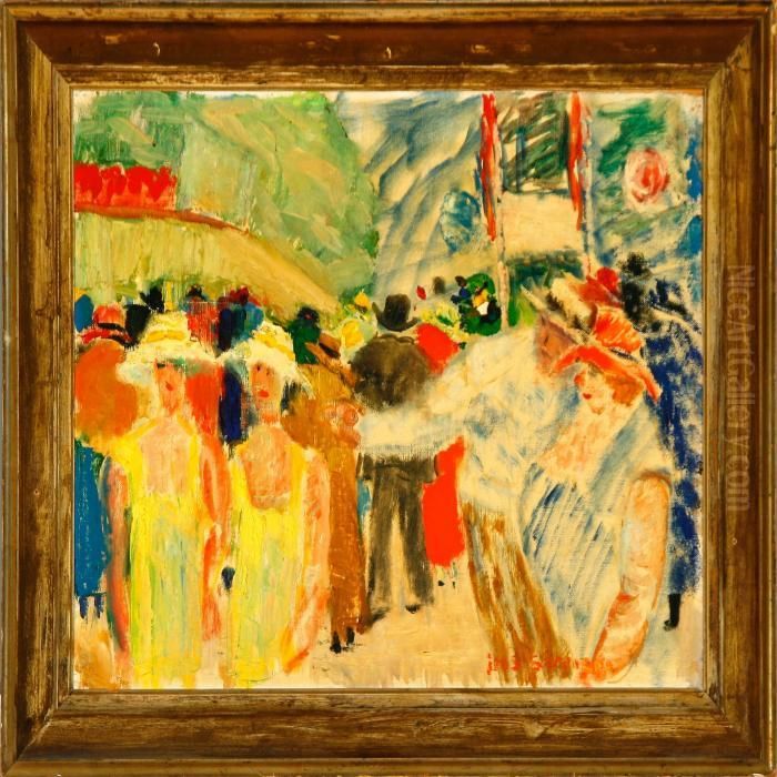 View From Bakken, Nearcopenhagen Oil Painting by Jens Sorensen