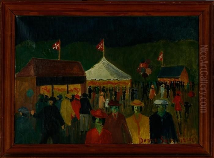 Bakken, Near Copenhagen Oil Painting by Jens Sorensen