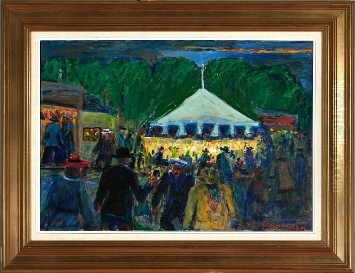 Bakken, Near Copenhagen Oil Painting by Jens Sorensen