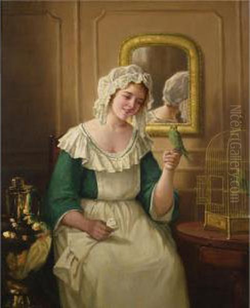 A Brief Moment Of Freedom Oil Painting by Albert Sorkau