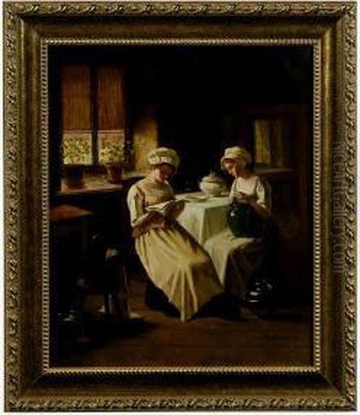 Les Devoirs Culinaires Oil Painting by Albert Sorkau