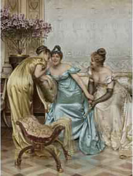 Secrets Oil Painting by Charles Joseph Frederick Soulacroix