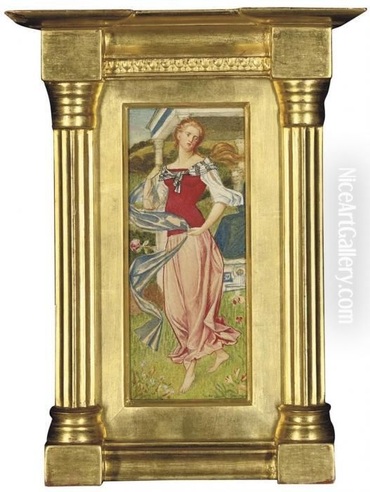 Study For A Figure Of Arethusa Oil Painting by Joseph Edward Southall