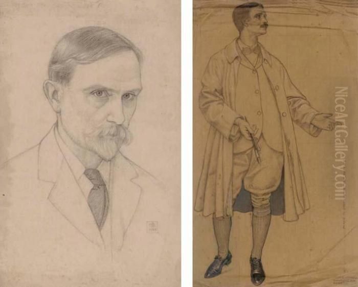 Self-portrait Oil Painting by Joseph Edward Southall