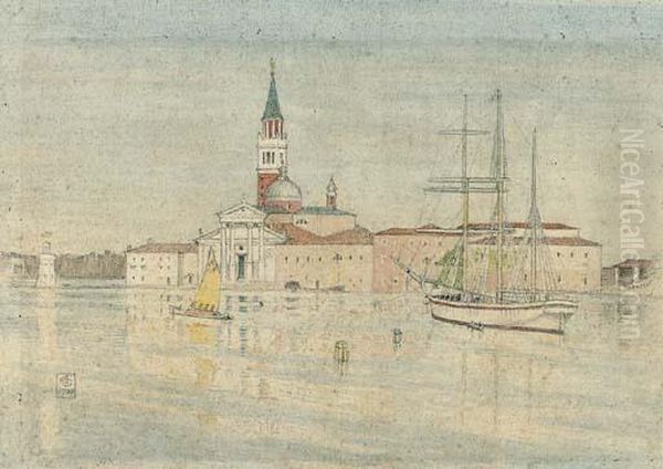 San Giorgio Maggiore, Venice Oil Painting by Joseph Edward Southall