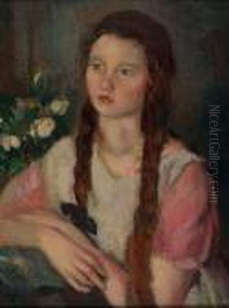 La Figlia Oil Painting by Armando Spadini