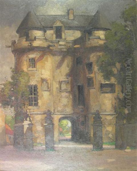 Falkland Palace Oil Painting by John Guthrie Spence-Smith