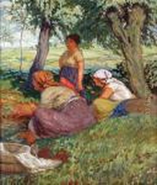 Untitled Oil Painting by Karel Spillar