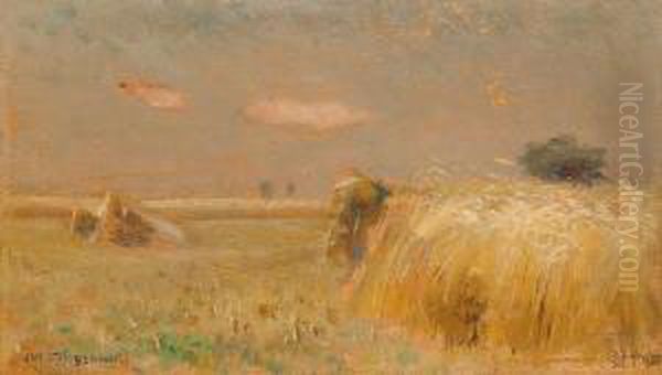 Harvest Oil Painting by Jan Stanislawski