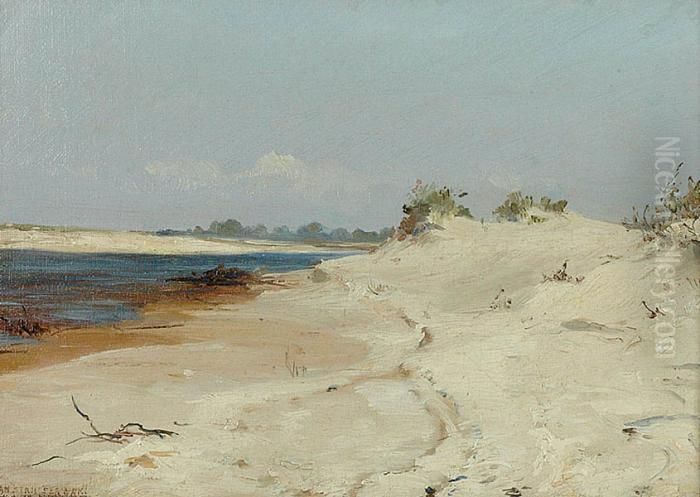 Brzegi Dniepru - Pejzaz Iii. Ukraina Oil Painting by Jan Stanislawski