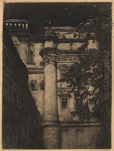 Warszawa. Stare Obserwatorium, 1929-1933 Oil Painting by Zofia Stankiewicz