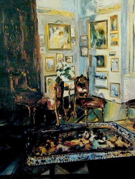 W Pokoju Milosnika Obrazow Oil Painting by Zofia Stankiewicz