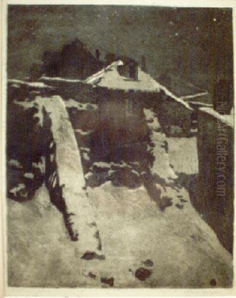 Stare Mury Warszawy Oil Painting by Zofia Stankiewicz