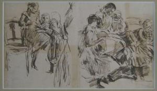 Untitled Oil Painting by Otto Stark