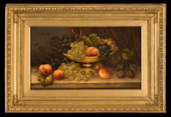 Still Life With Fruit Oil Painting by Edwin Steele
