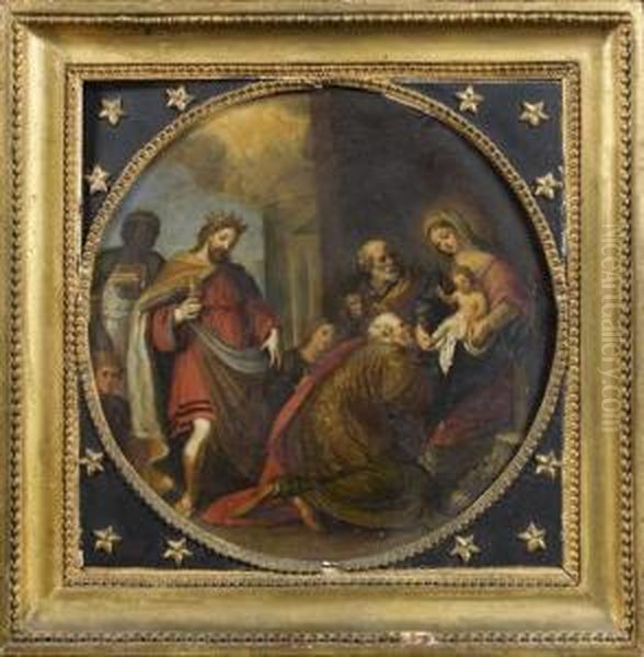 L'adoration Des Mages Oil Painting by Jacques De Stella