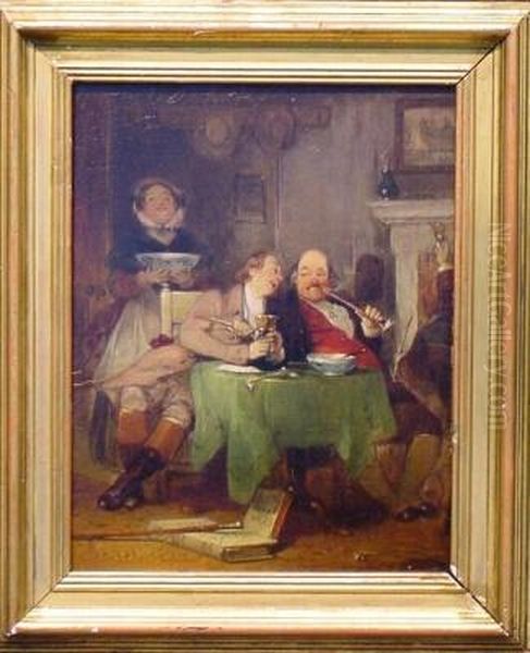 Parlor Merriment Oil Painting by Francis Philip Stephanoff