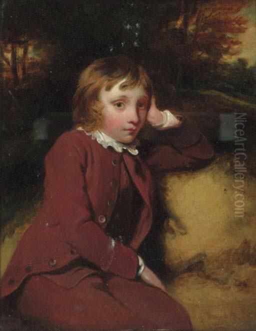 Portrait Of Master Edgcumbe Oil Painting by Francis Philip Stephanoff