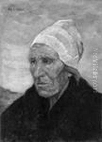 Kopf Einer Fischersfrau Oil Painting by Max Stern