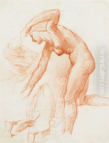 Figure Study Oil Painting by Alfred Stevens