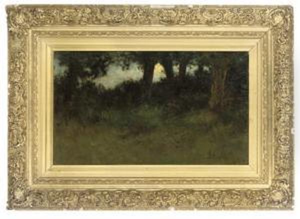 Moonlight In The Forest Oil Painting by Robert Macaulay Stevenson