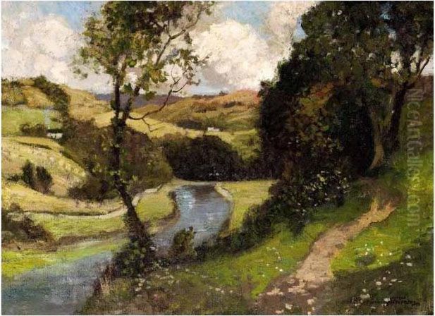 Pastoral Landscape Oil Painting by Robert Macaulay Stevenson