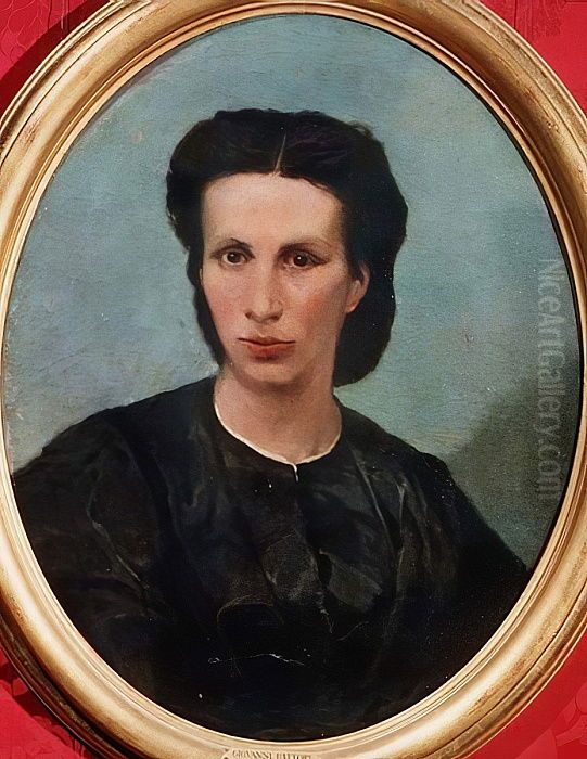 Portrait of Mrs. Biliotto Oil Painting by Giovanni Fattori