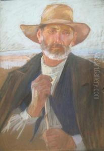 Tarandin Fierbinti Oil Painting by Dumitrescu Stoica