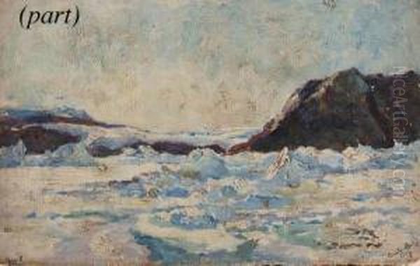 Four North Greenland Oil Painting by Frank Wilbert Stokes