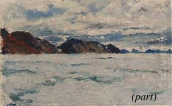 Four North Greenland Expedition 
Field Sketches: South Side Ofbowdoin Bay; Inglefield Gulf; Bowdoin Bay; 
And Cape Milne, Bowdoinbay Oil Painting by Frank Wilbert Stokes