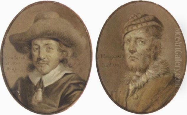 Claes Pietersz.berchem (#) Portrait Of Ernst Stuven Oil Painting by Jan Stolker