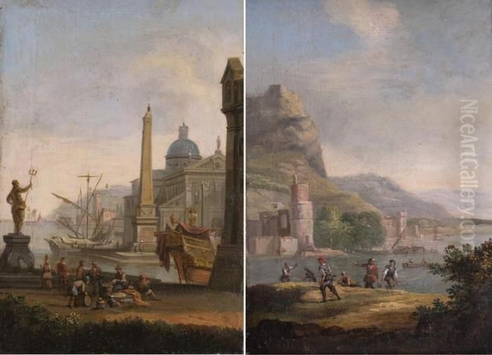 Venezianische Hafenszene Oil Painting by Jacobus Storck