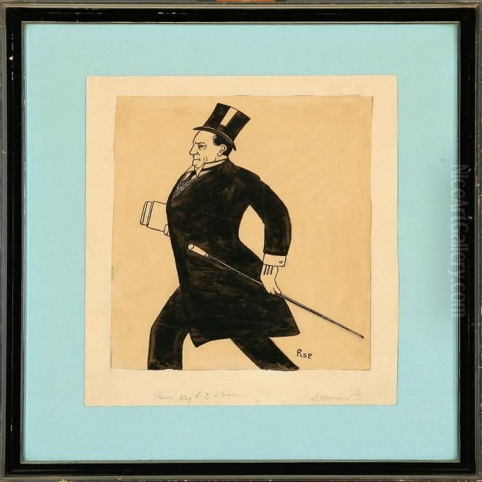 Paa Vej Tilproven Oil Painting by Robert Storm Petersen