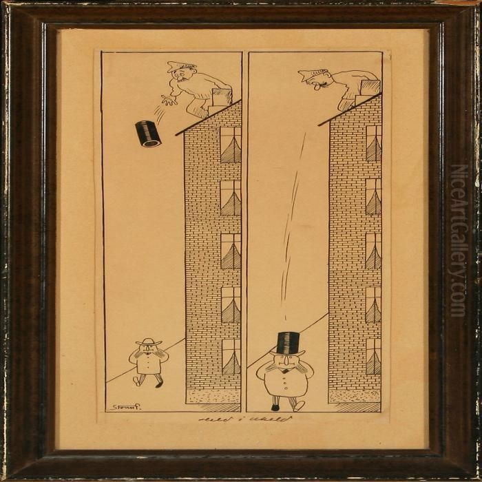 Blessing In Disguise Oil Painting by Robert Storm Petersen